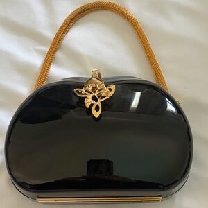 Vintage Black Maggiora Para El Corte Ingles Handbag Clutch